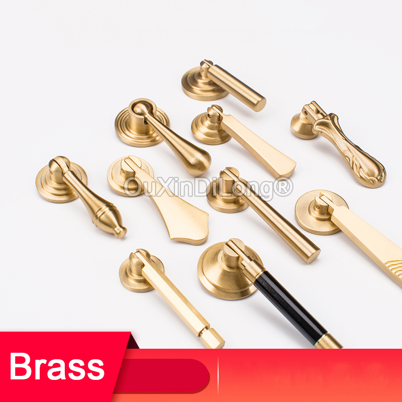 Furniture Hardware Drop Pulls - 1 ud. Tiradores de latón estilo