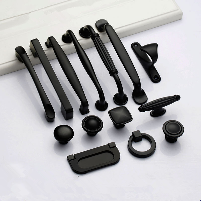 Furniture Hardware Restoration - Tiradores negros para muebles, tiradores de