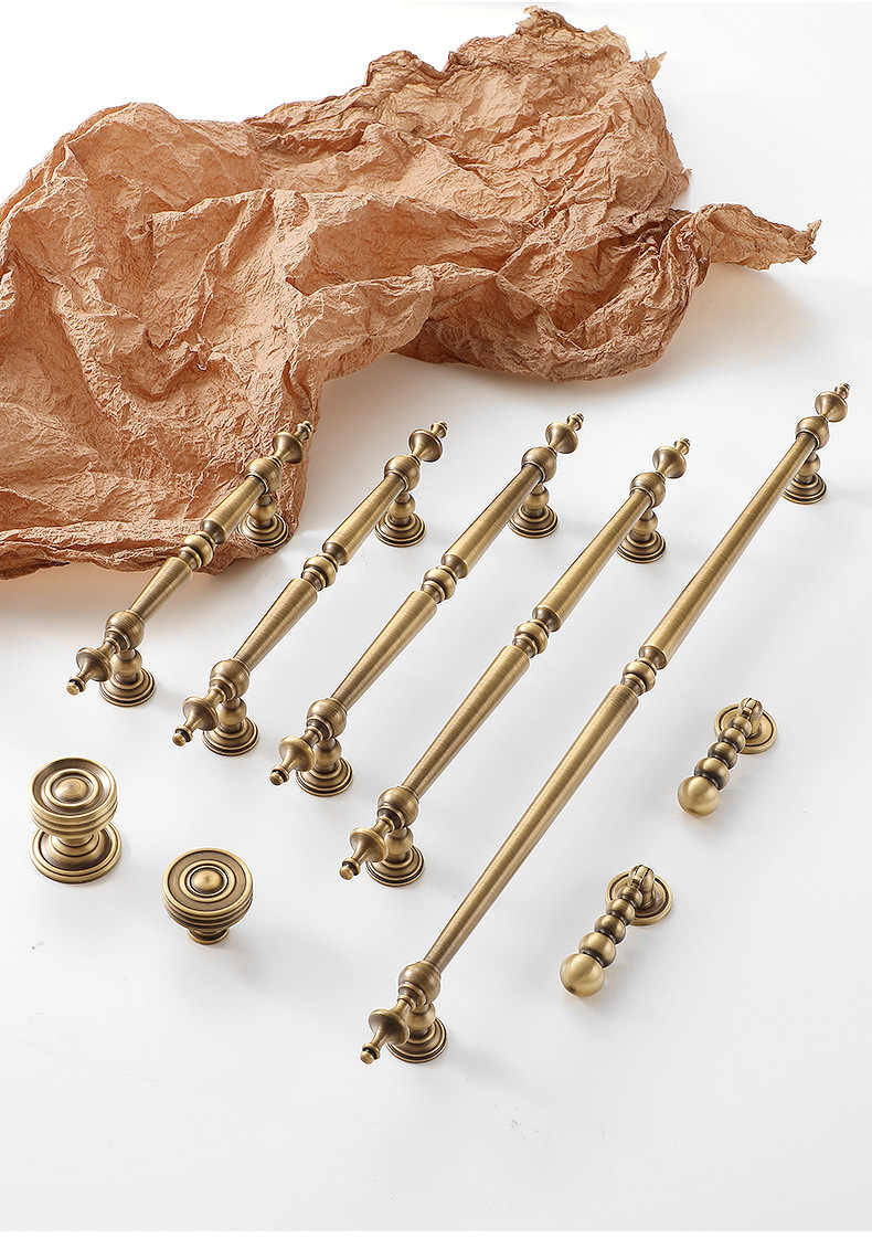 Furniture Hardware Drop Pulls - Tirador de latón macizo para muebles,