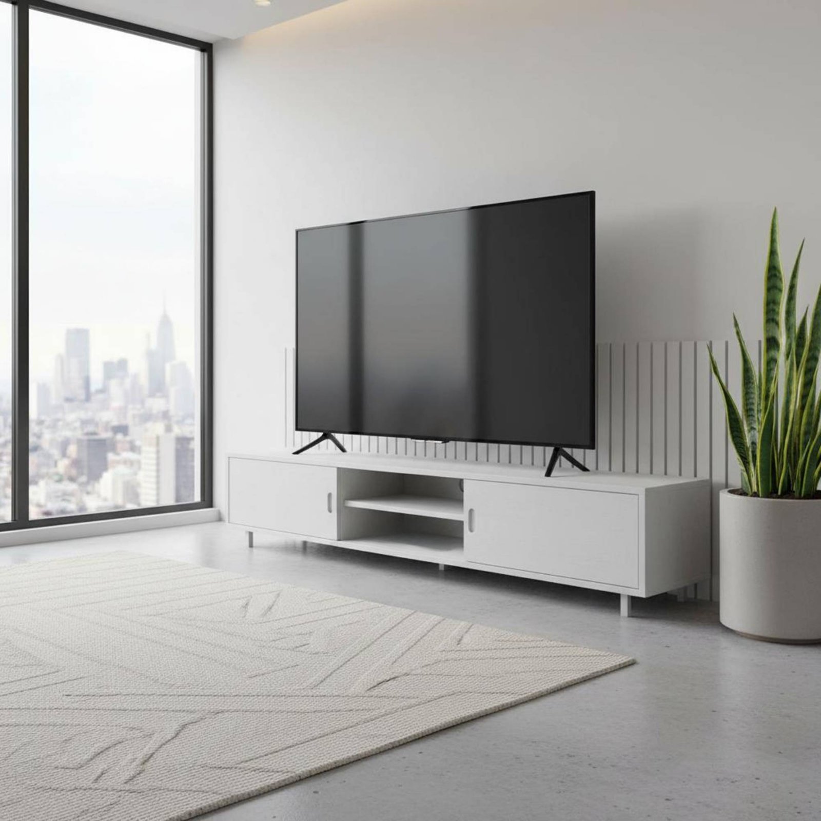 Furniture Hardware Material - 2 Patas para Soporte de TV,