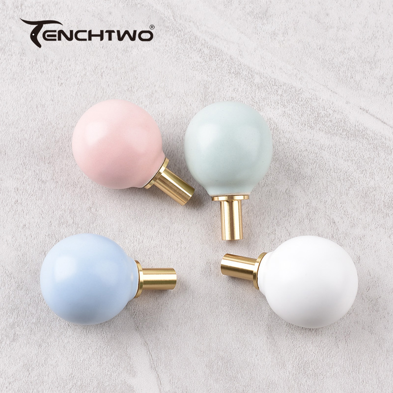 Ganchos de cerámica redondos,  - Furniture Hardware Restoration reseña y precio