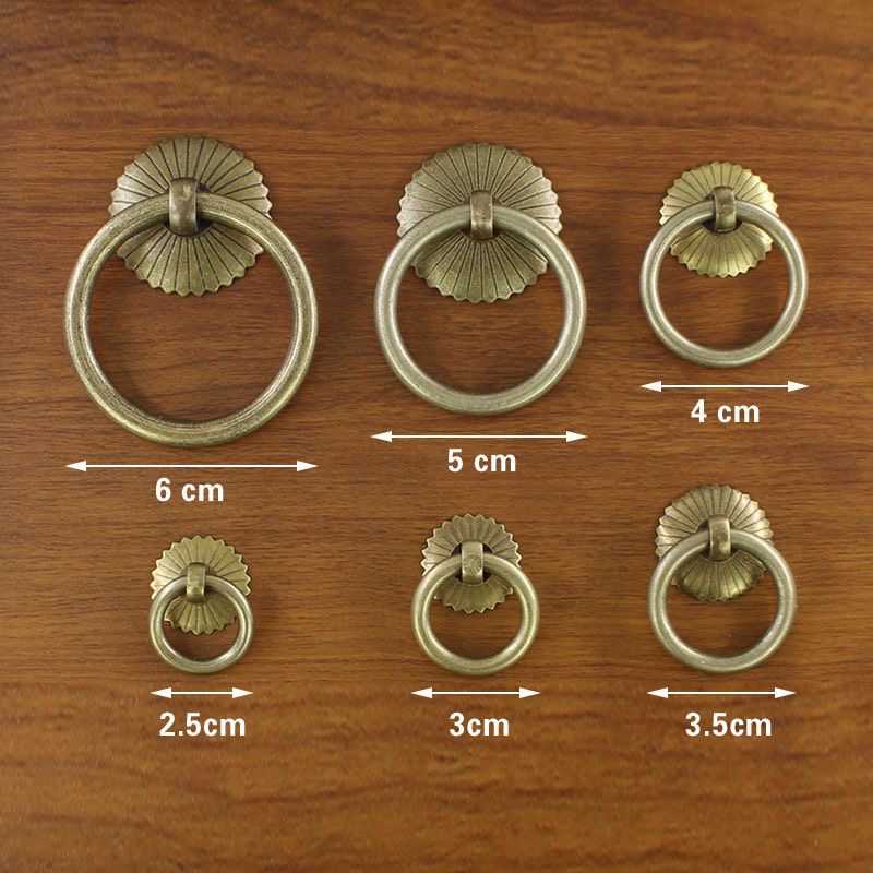 Pomo de latón antiguo para caj - Furniture Hardware Drop Pulls reseña y precio