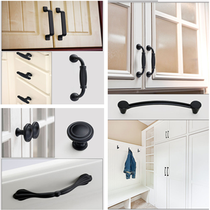 Tiradores negros para muebles, - Furniture Hardware Restoration reseña y precio