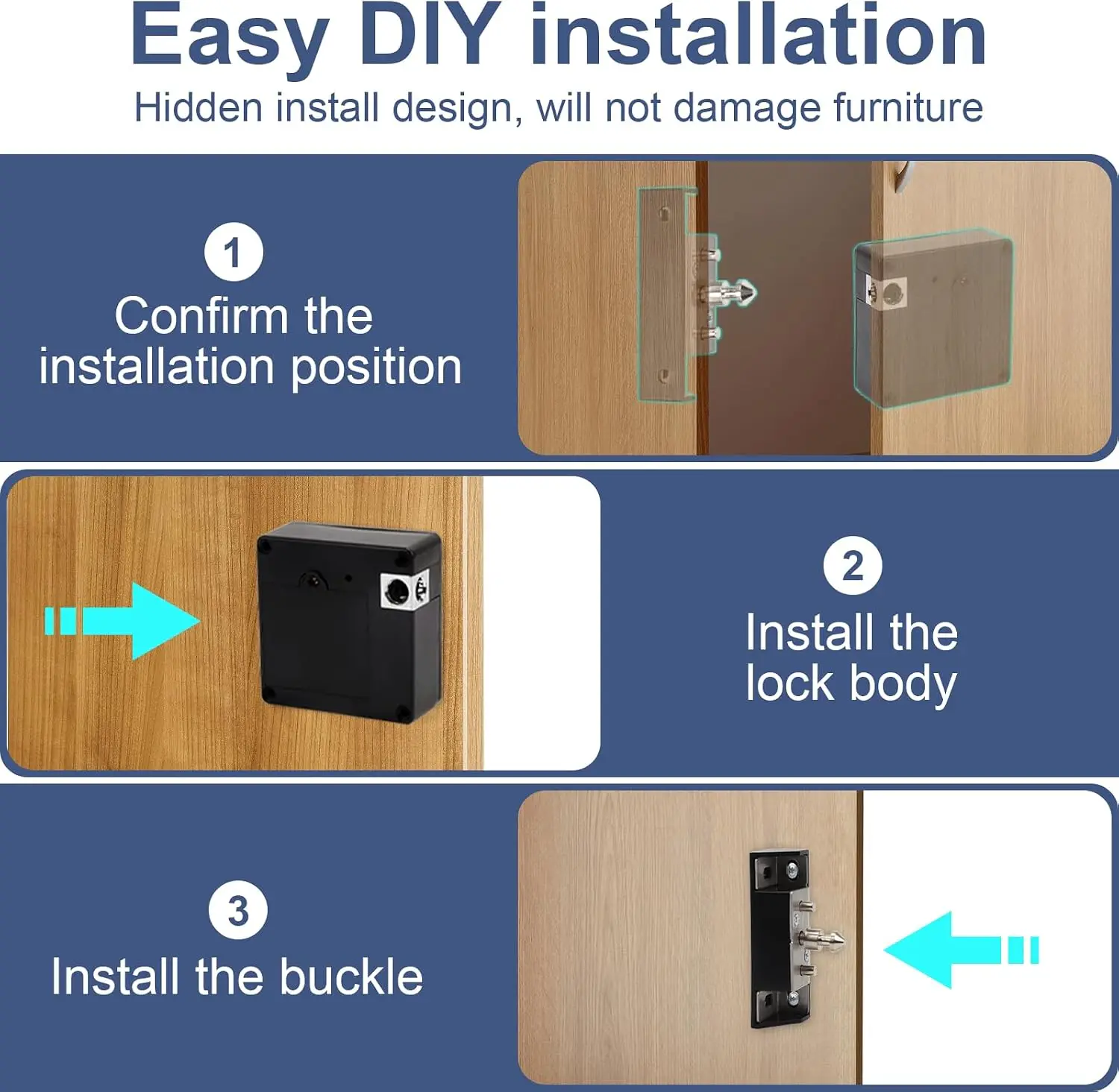 Cerradura electrónica intelige - Furniture Hardware Locks reseña y precio