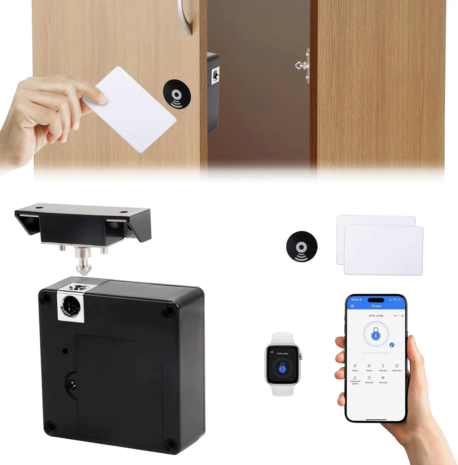 Cerradura electrónica intelige - Furniture Hardware Locks reseña y precio