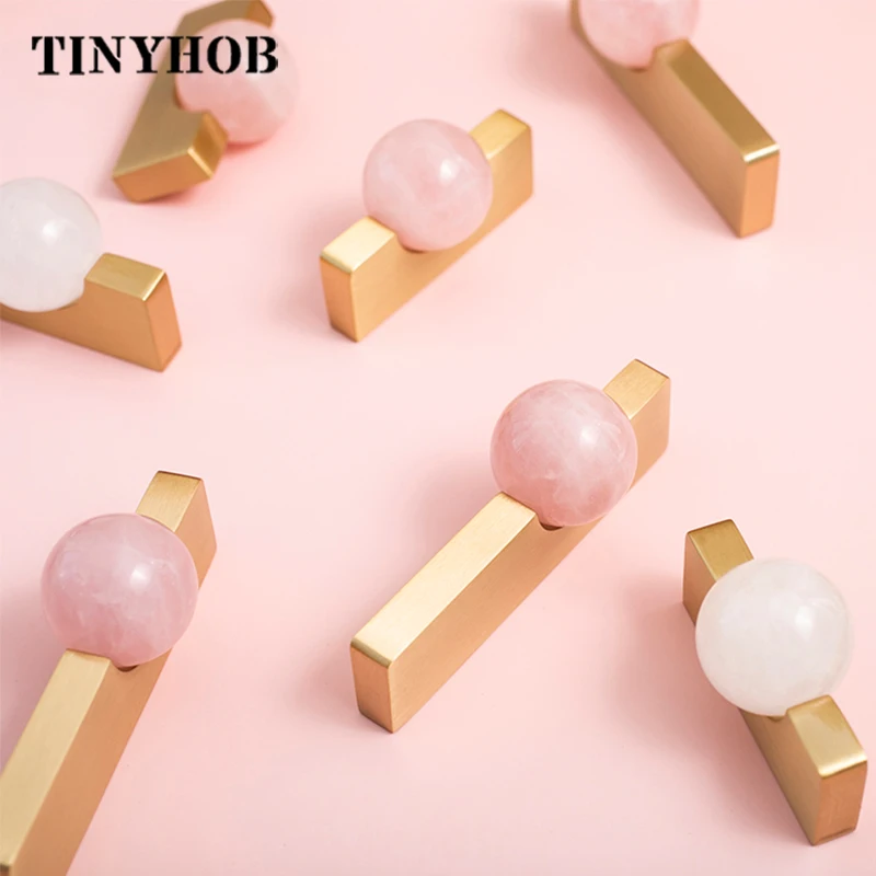 Bola de cristal blanca + tirad - Furniture Hardware Drop Pulls reseña y precio