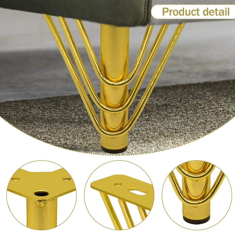 Patas de Muebles de Color Dora - Furniture Hardware Material reseña y precio
