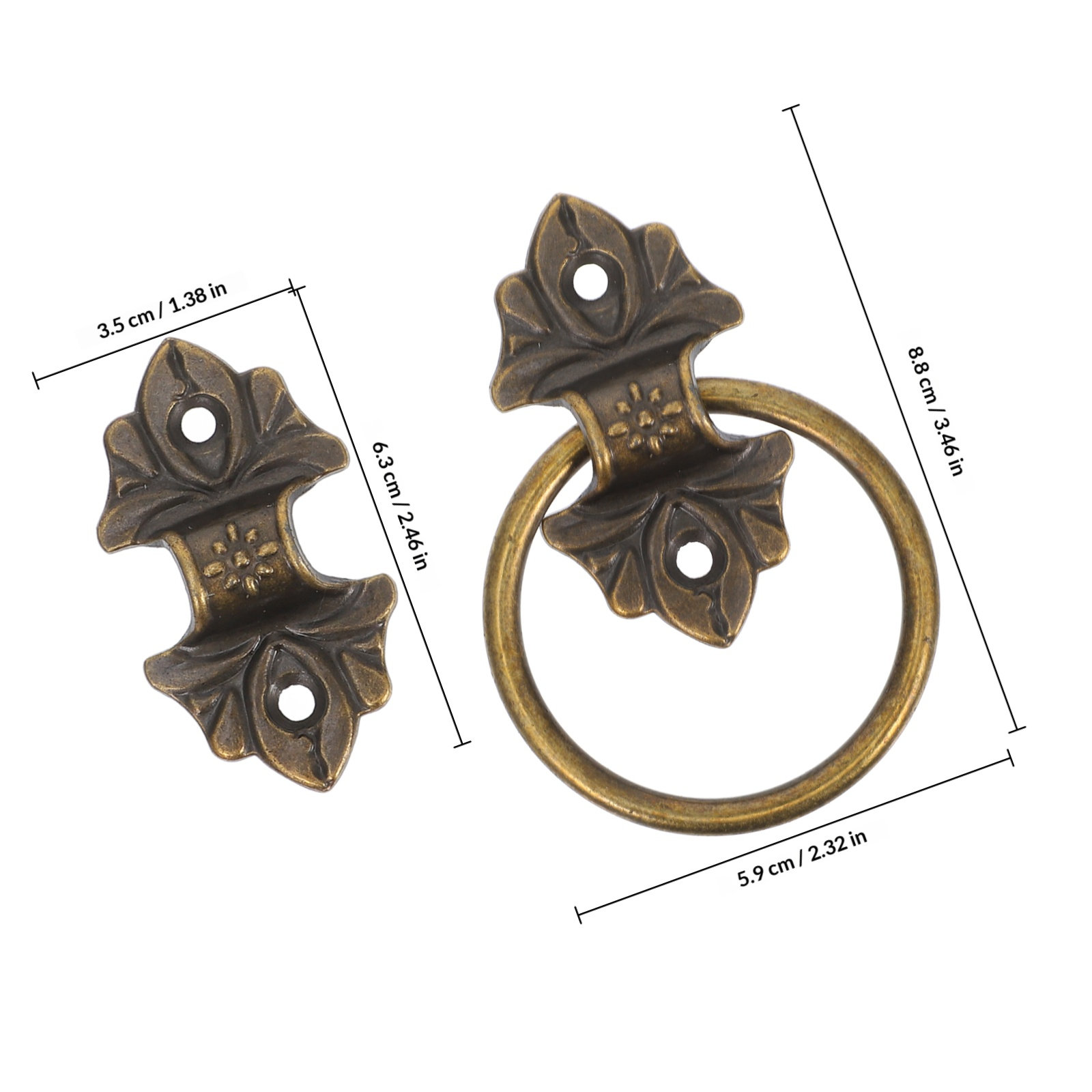 2 piezas de tiradores de gabin - Furniture Hardware Drop Pulls reseña y precio
